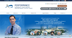 Desktop Screenshot of performanceorthosports.com